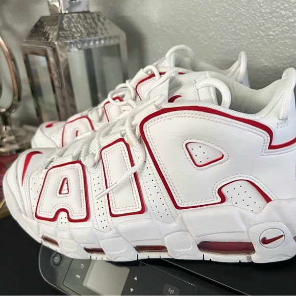 Nike Air uptempo red and white